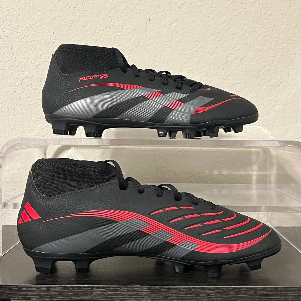 adidas Predator Club Sock FG/MG Soccer Cleats JP9803 Men's 10 / Women's 11
